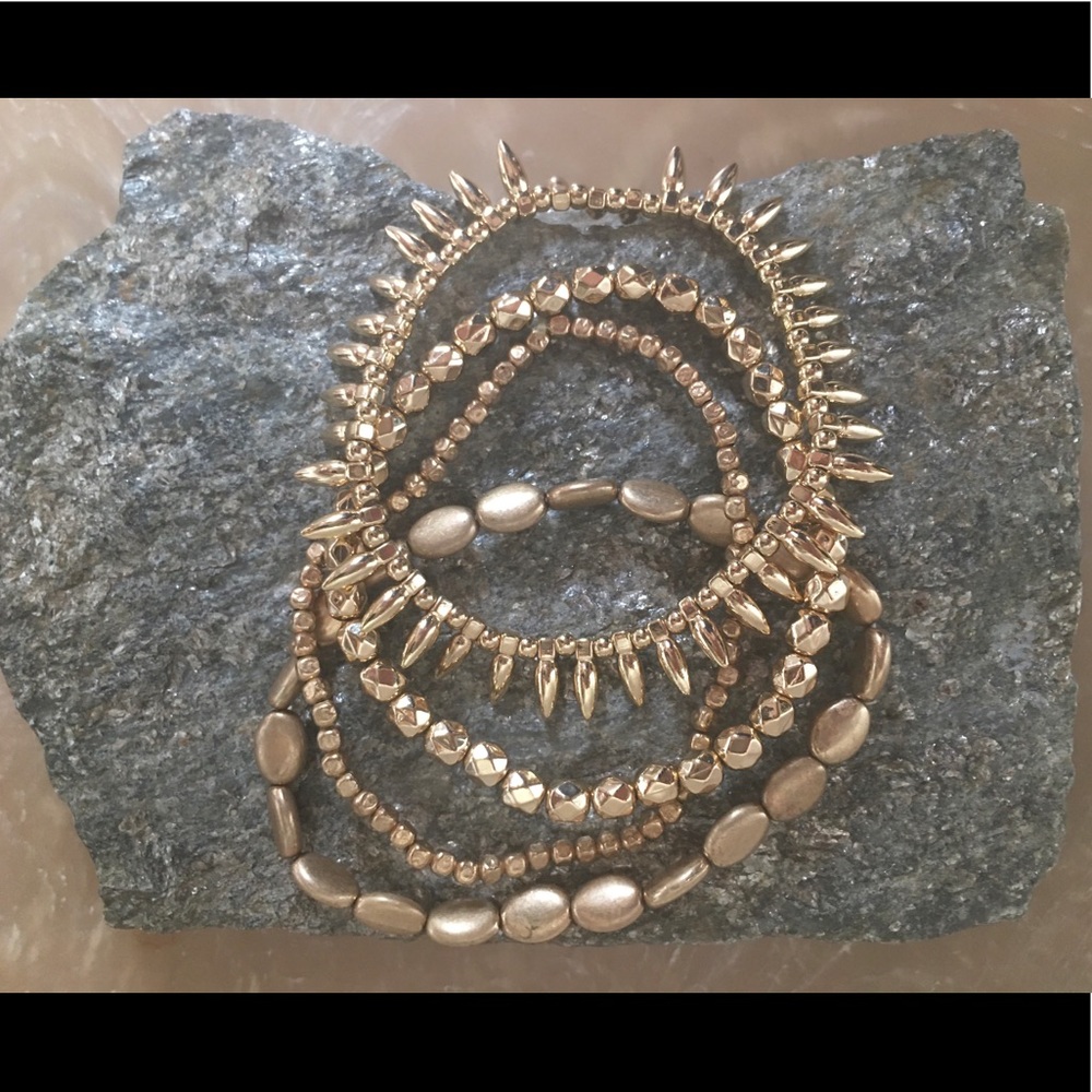 Multiple Gold Bracelets!